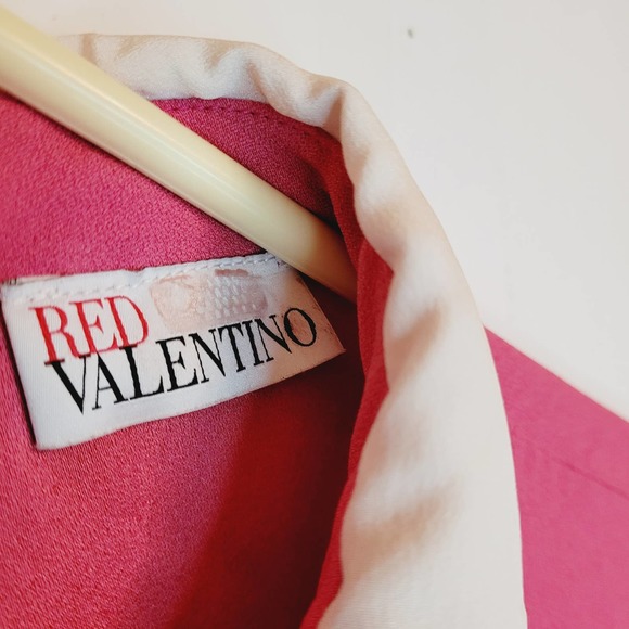 RED Valentino Pink Dress with White Collar - Picture 4 of 7